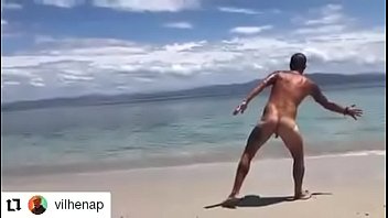 Paulo Vilhena nude beach nude