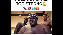 Fat Man Fight To Pull Out Big Black Cock From Pussy