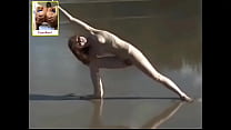 Giovane delizia facendo yoga nudo parte 6