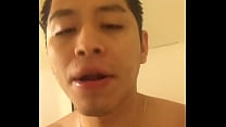 Swallowing own cum