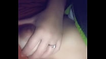 Teen slut touching herself