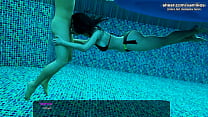 Горячий подводный минет с глубокой глоткой от великолепной черноволосой милфы с большой задницей и красивыми сиськами l Мои самые сексуальные моменты геймплея l Milfy City l Часть # 17
