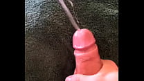Long thick white cock shoots Heavy cumshot