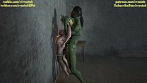 Sophitia Alexandra wird von Futanari Orc 3D-Monsterporno hart gefickt