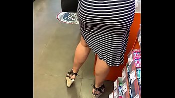 Bitch in Dress with Nice Legs and Fat ASS.