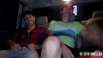 Straight d. latino agrees to jerk it to porn in my truck