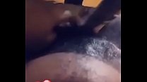 Ghanaian boy brushing his girlfriend's pussy with tongue