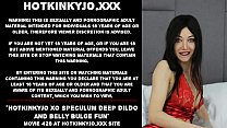 Hotkinkyjo XO с зеркалом, зиянием, глубоким дилдо и развлечением с выпуклым животом