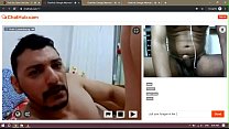 Hombre se come el coño en la webcam