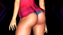 Triple-X3D Hot babe broken into by