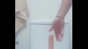 Stick 1, dildo in the bathroom