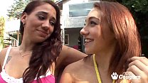 Jessie Ross Tickles Khole Kush's Throabing Clit With Her Tongue