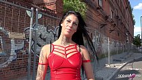 GERMAN SCOUT - SKINNY FACE TATTOO TEEN MINA TALK TO PUBLIC FUCK AT REAL STREET AGENT CASTING IN BERLIN