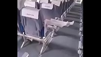 Asian girl masturbating with sextoy on the airplane