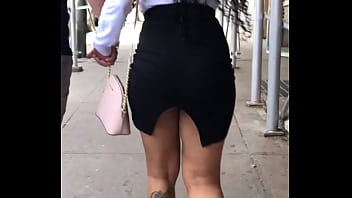 Ass in sexy dress