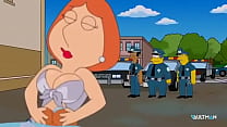 Escena de lavado de autos sexy - Lois Griffin / Marge Simpsons