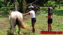 TEEN Ragazze vs cazzo a misura di cavallo