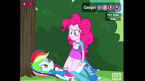 MLP - Clop - Pinkie Pie x Futa Rainbow Dash от PeachyPop34 (добавлен звук, HD)