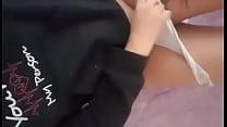 Brunette masturbating sends me video
