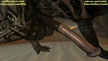 Samus Aran en un extraño planeta alienígena siendo follado por Xenomorphs Hardcore Animación 3D