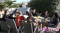 Alexa's breakfast is DICKS!!. Hot outdoors orgy and masturbation