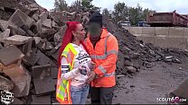 Strange Worker Seduce German Redhead Teen Bareback Outdoor