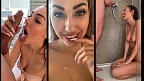 Sexy Beach Girl Loves Big Dick, Swallows Cum & Ottiene una doccia dorata - Shaiden Rogue