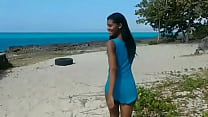 Nicol is recorded dancing twerking in the sea