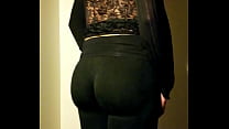 Sexy sissy ass in leggings
