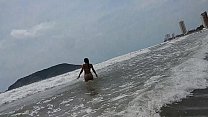 culona sur la plage de Mazatlan