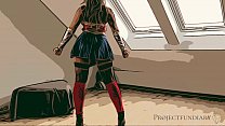 wonder woman cosplay - used like a slut, projectfundiary 11 min