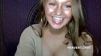 Pervert webcam girl shows her cute asshole on live chat