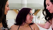 Girlsway Cassidy & Her Friends Have A Fingering Time Instead Of Studying