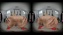 Alexis Fawx, eine brünette Solo-Milf, masturbiert in VR