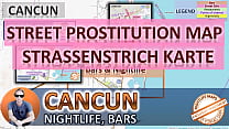 Cancun, Mexiko, Sex Map, Straßenprostitutionskarte, Massagesalons, Bordelle, Huren, Callgirls, Bordell, Freiberufler, Straßenarbeiter, Prostituierte, Dreier