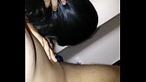 Kanika Suckling my Condom Covered Penis