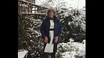 Snow Scene - Black & White Dress - Johanna Clayton