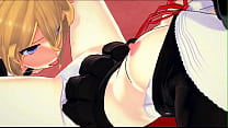 Kaguya Shinomiya gets her pussy eaten by Ai Hayasaka before riding a strapon - Love is War Hentai.