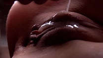 Slow motion blowjob, doggystyle and missionary close up - Double cumshot