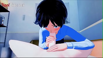 Evangelion Yaoi Hentai 3D - Shinji x Kaworu. Sega, pompino e bareback e sborra in bocca e nel culo