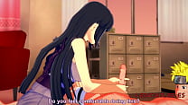 Naruto Hentai - Naruto x Hinata. Handjob, Boobjob & Fick mit Sperma drinnen - Animation 3D Porno