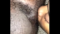 African girl eating man ass kissing