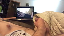 Jerking off and watching porn