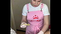 Russian hottest depilation mistress SugarNadya shows how to do Deep Bikini Men How to wax a penis