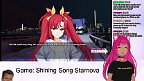 VTuber LewdNeko играет сияющую песню Starnova Aki Route, часть 2