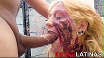 Exposurelatinas - латинскую блондинку-зомби-девушку трахают как чудовище