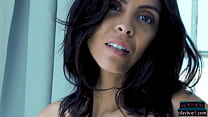 Huge tits latina MILF model Divina Almeraz exposes her luscious body