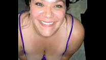 Thick facial for cute busty Latina sillyslutwife