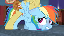 My Little Pony Fluttershy Rareté Applejack Twilight Sparkle Pinkie Pie et Rainbow Dash porno