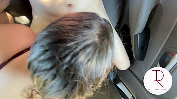 Couple gets Caught Sucking Cock in the Car